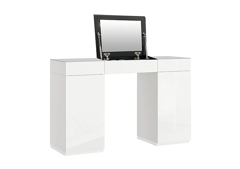 Andor Dressing Table with Mirror - White