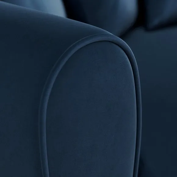 Blake Curved Arm Opulent Velvet 3 Seater Sofa 5