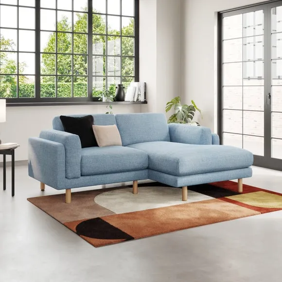 Newton Chunky Tonal Weave Corner Chaise 1
