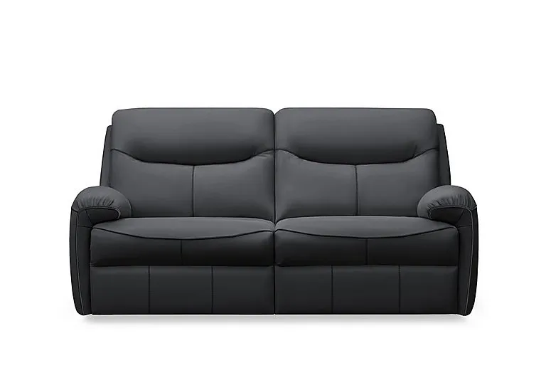 Amesbury Leather 3 Seater Sofa - Cambridge Petrol Blue