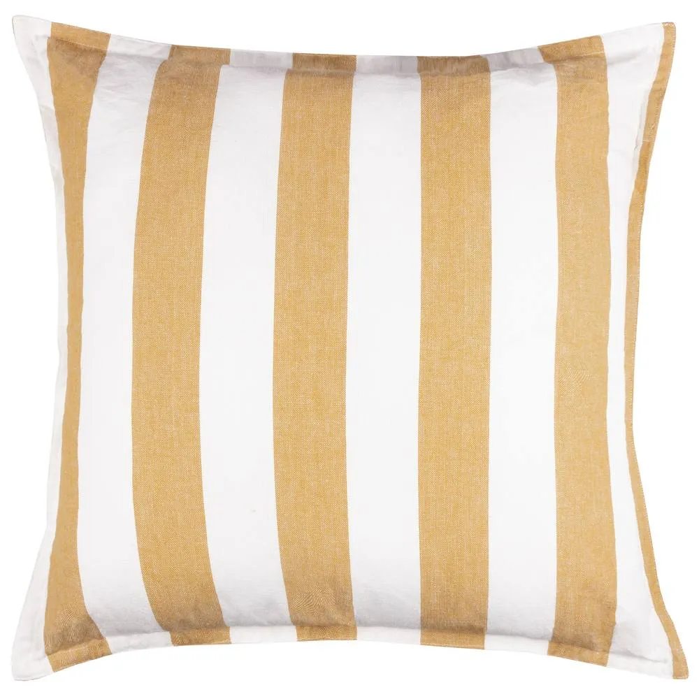 Yard Hayle 100% Cotton Striped Outdoor Cushion in Amber 2