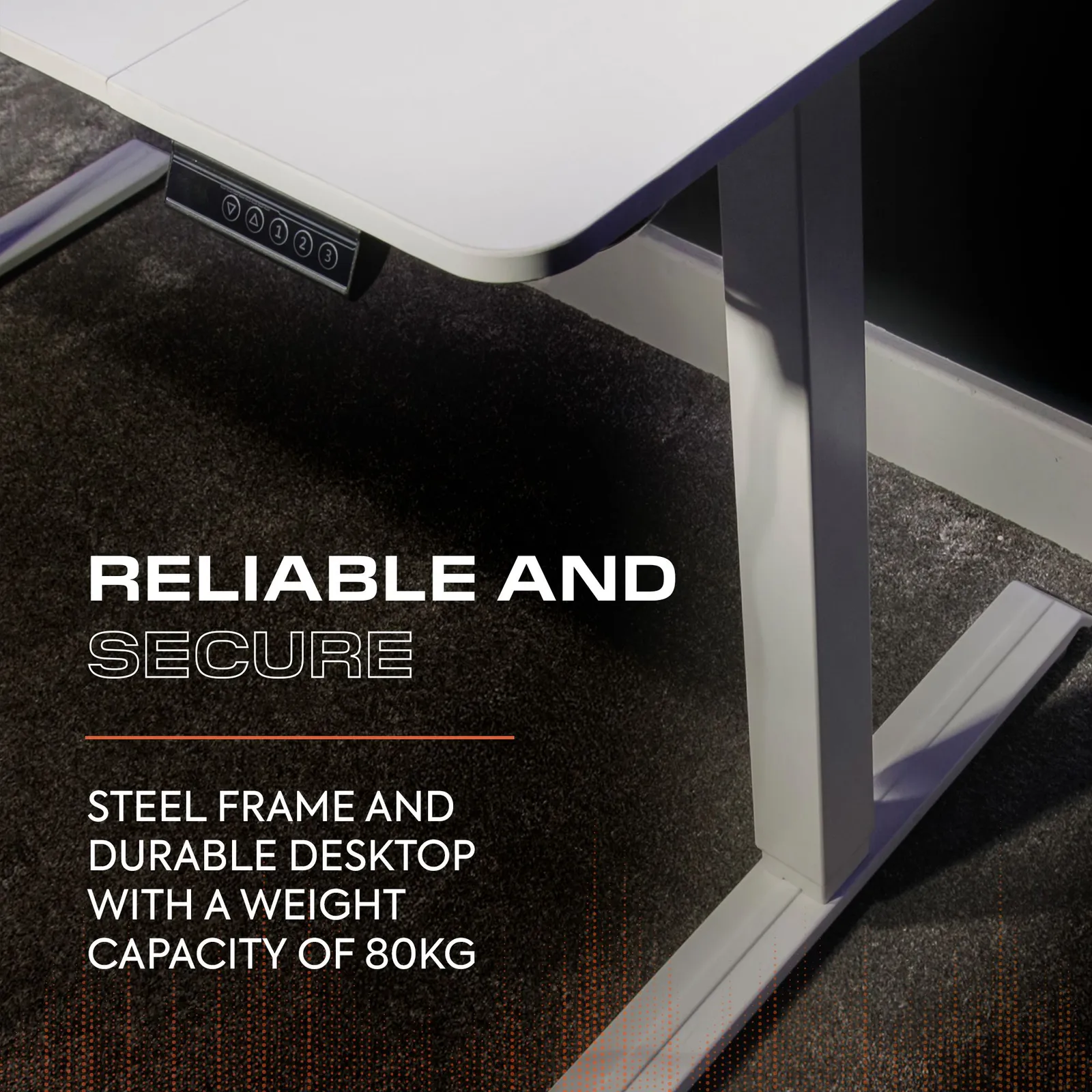 X Rocker Ascend 120cm Electric Height Adjustable Gaming Desk in White 4