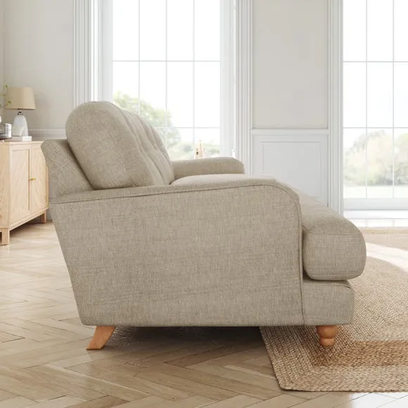 Martha Faux Linen 3 Seater Sofa 2