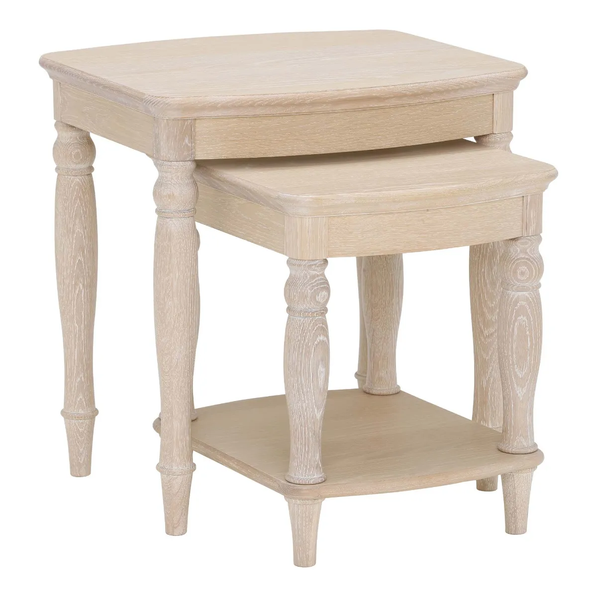 Charente Nest of Tables, Chalk Oak