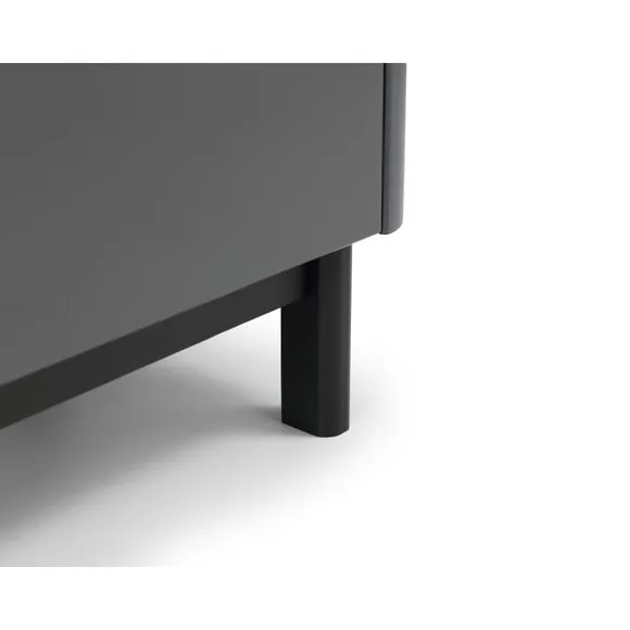 Chloe 2 Drawer Bedside Table, Grey 5