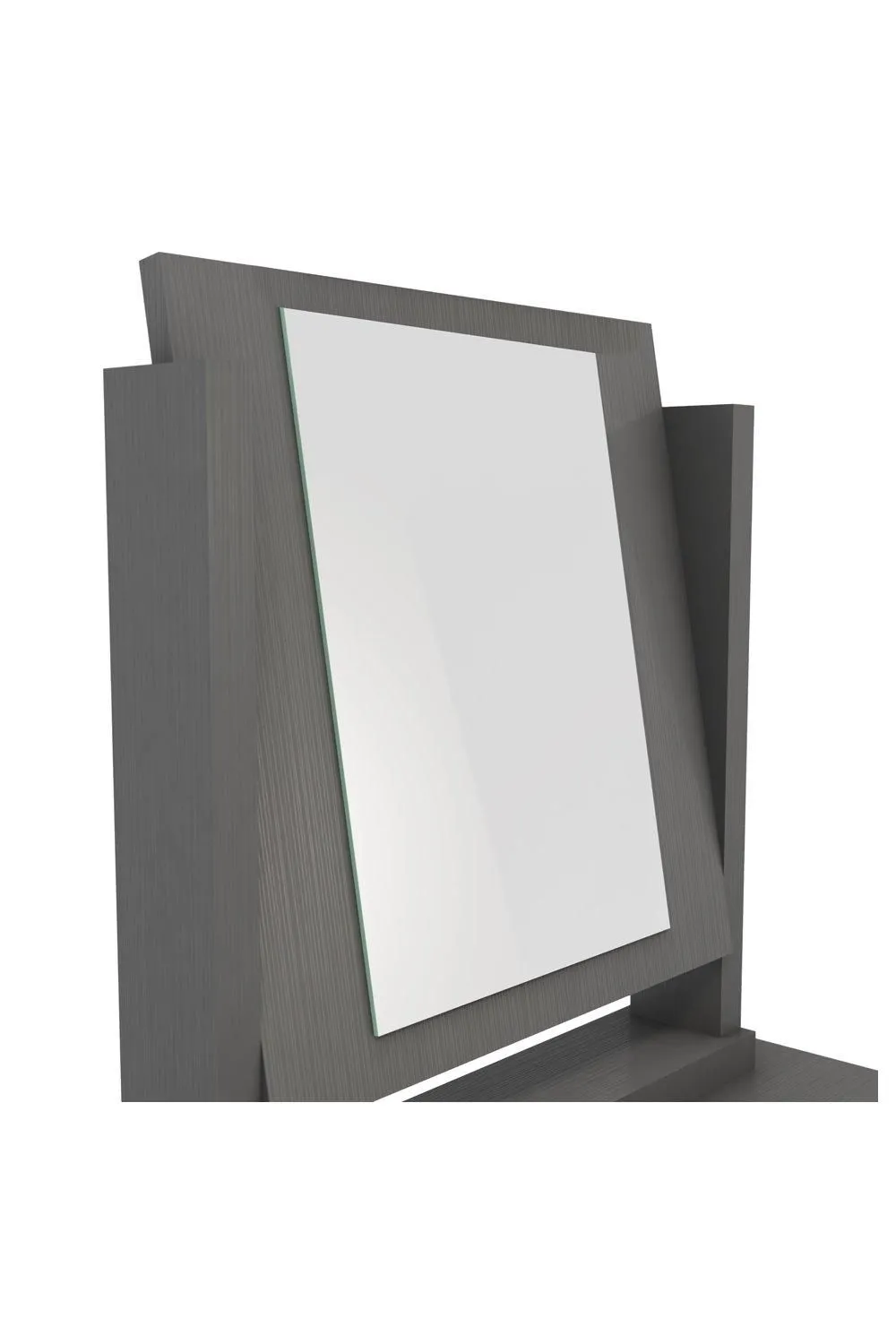 Seconique Nevada 4 Drawer Dressing Table Set in Dark Grey 4