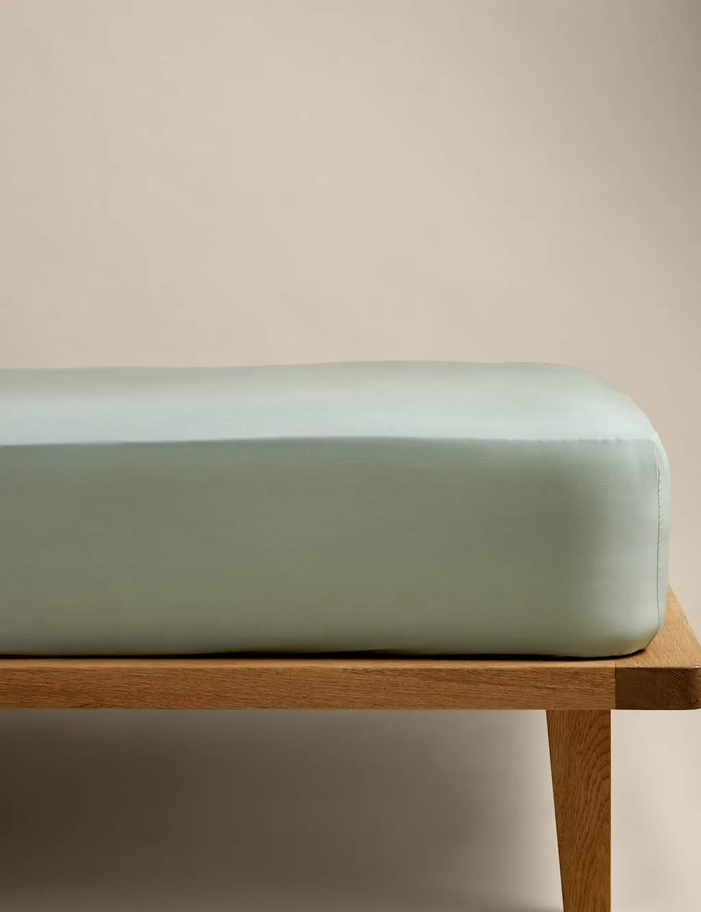 M&S Stay Cool Lyocell Rich Deep Fitted Sheet Sage