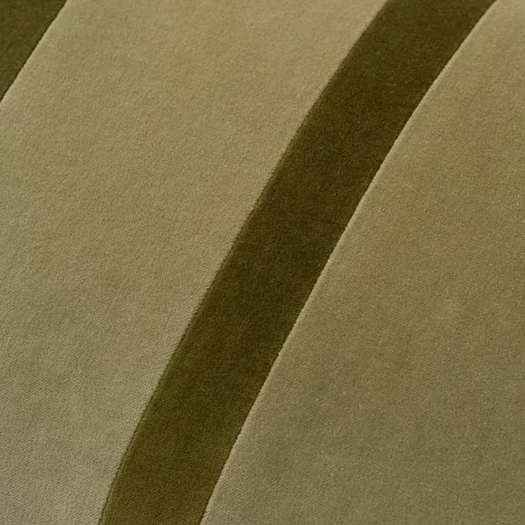 Clara Pencil Stripe Velvet Rectangle Cushion 2