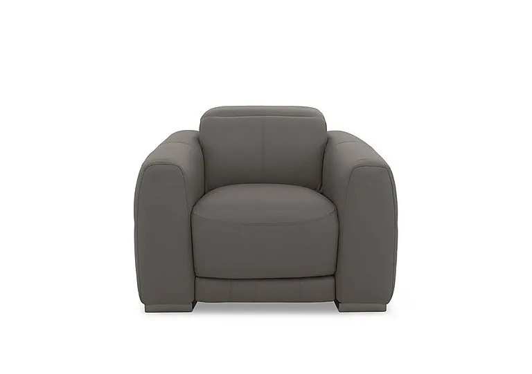 Edison Leather Chair - Elephant