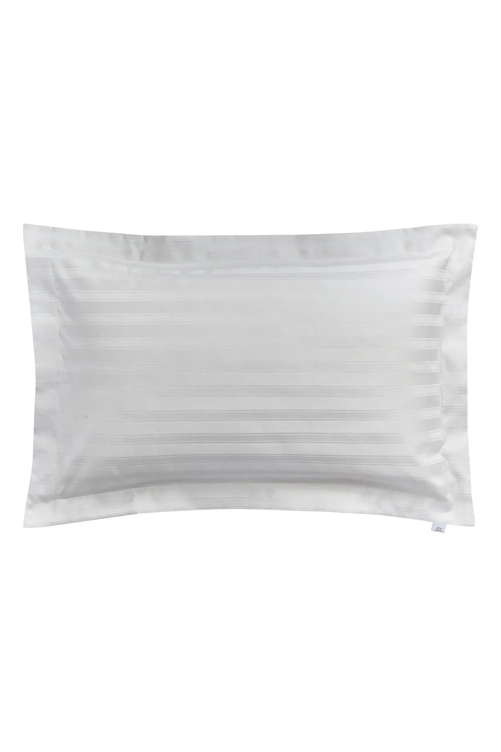 1951 'Adan' Cotton Sateen Oxford Pillowcase in Silver