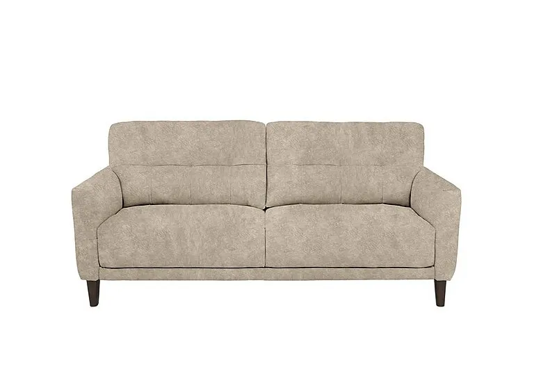 Uno Fabric 3 Seater Sofa - Cream