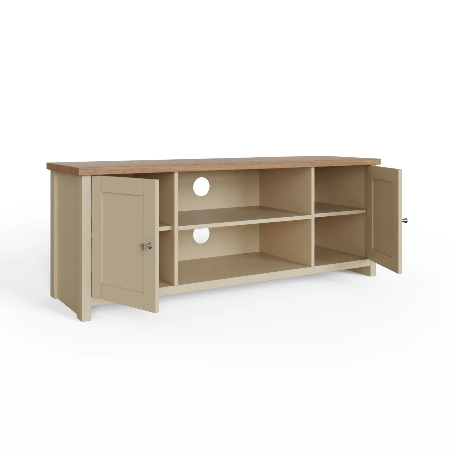 GFW Lancaster Large TV Cabinet in Cream 4