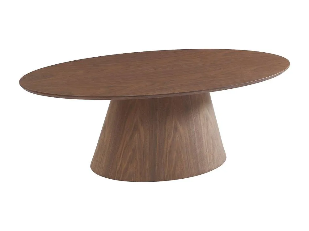 Vente-unique Walnut Veneer Coffee Table - Dark Natural - ANTELADA 4