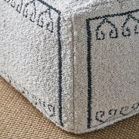 Pacific Lifestyle Greek Key Outdoor Pouffe 2