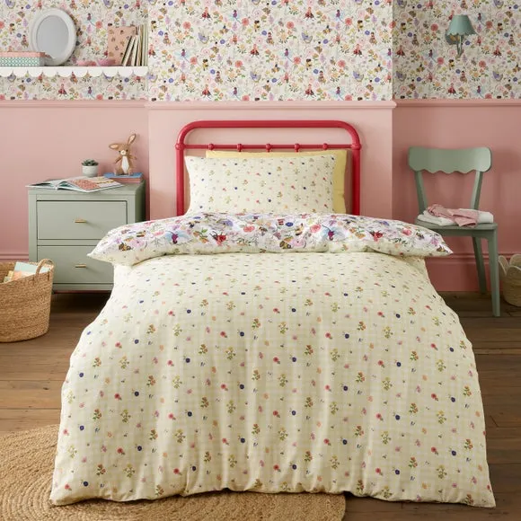 Belle & Boo Garden Friends 100% Cotton Quilt Cover and Pillowcase Set 2