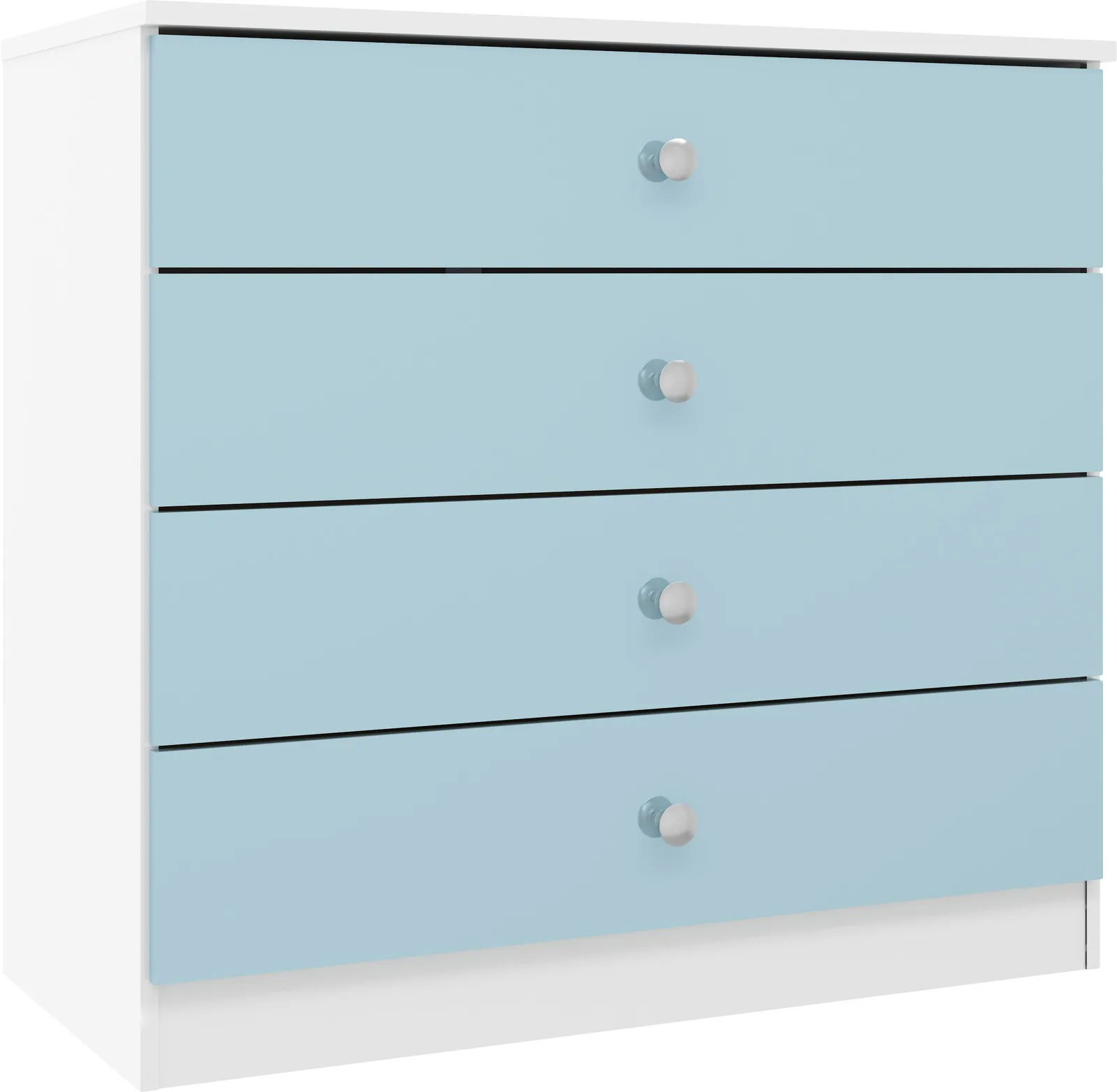 Seconique Denver 4 Drawer Chest in Blue 2
