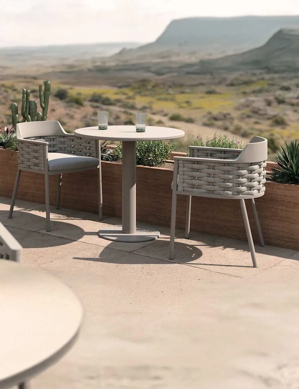 Royalcraft OLMA 2 Seater Bistro Set Grey