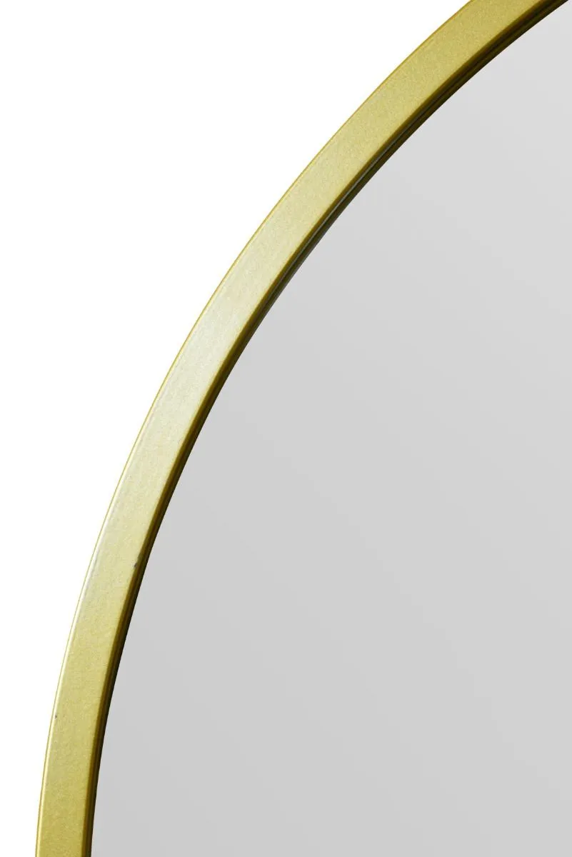 MirrorOutlet Gold Metal Framed Arched Wall Garden Mirror 39" X 39" (100CM X 100CM) 4
