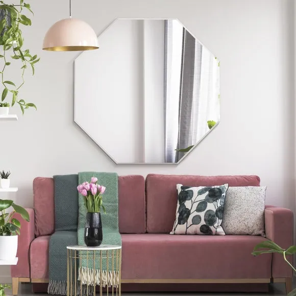 Modern Bevelled Octagon Wall Mirror 1