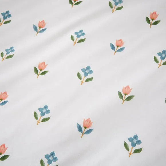 Ember Floral Polycotton Duvet Cover & Pillowcase Set 3