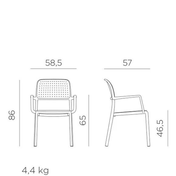 Cube Dining Table with 6 Bora Chair Set Turtle Dove 5