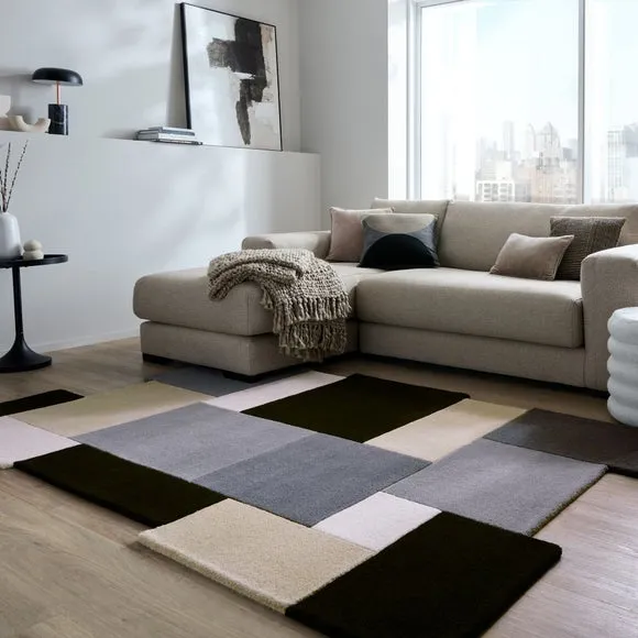Collage Modern Cut-Out Wool Rug 1