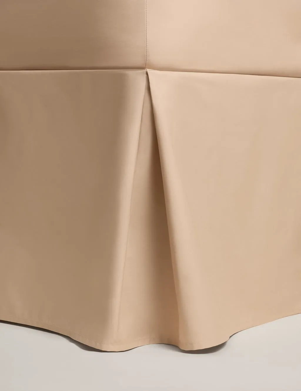 M&S Pure Egyptian Cotton Valance Sheet Biscuit