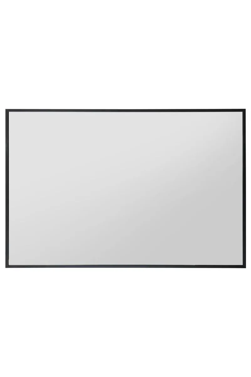 MirrorOutlet The Artus - Black Aluminium Edged Wall Mirror 35" X 24" (90CM X 60CM) 4