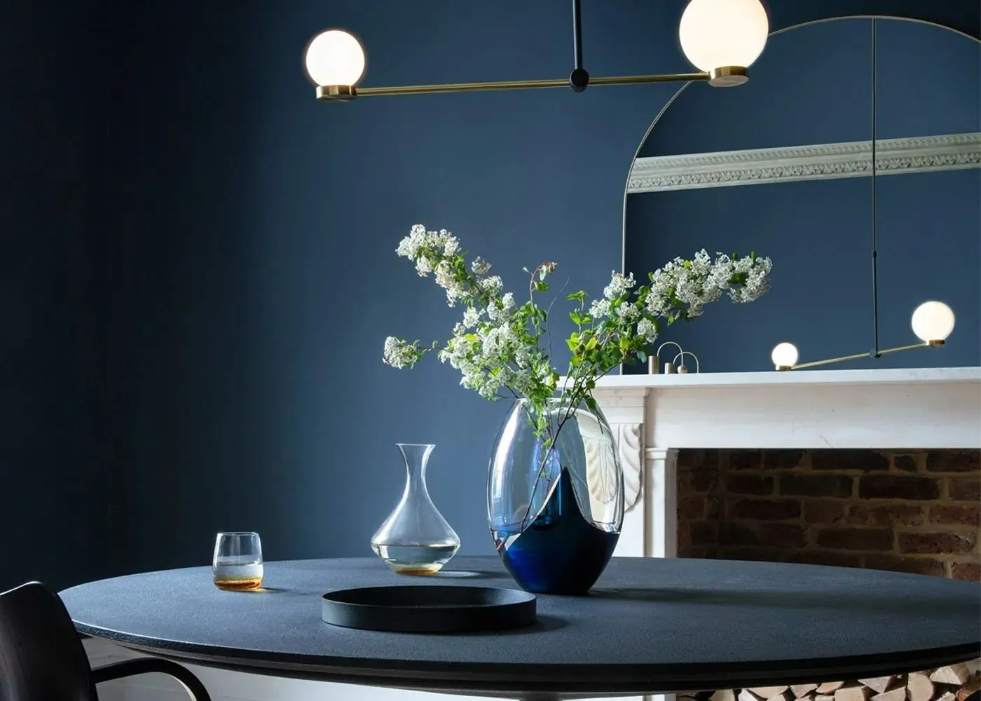Heal's Fine Edge Mirror Over Mantle Silver 90x60cm 2
