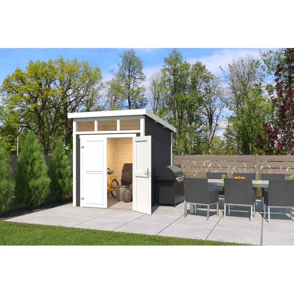 Lasita Maja Ltd Kibo 2-Log Cabin, Garden Room, Home Office - L220xW273.8xH245.1 cm in Light Tan 4