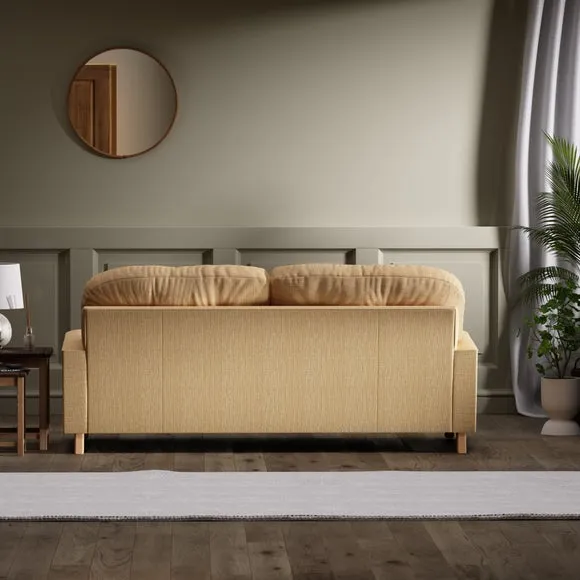 Martha Faux Linen 3 Seater Sofa 4