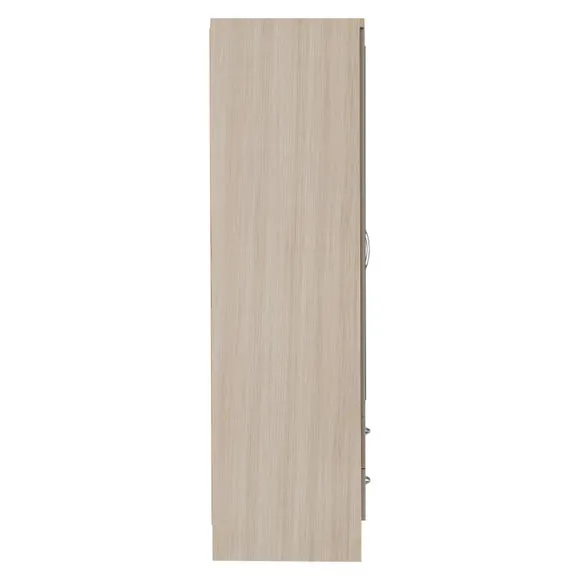 Nevada 4 Door 2 Drawer Wardrobe, Mirrored 5