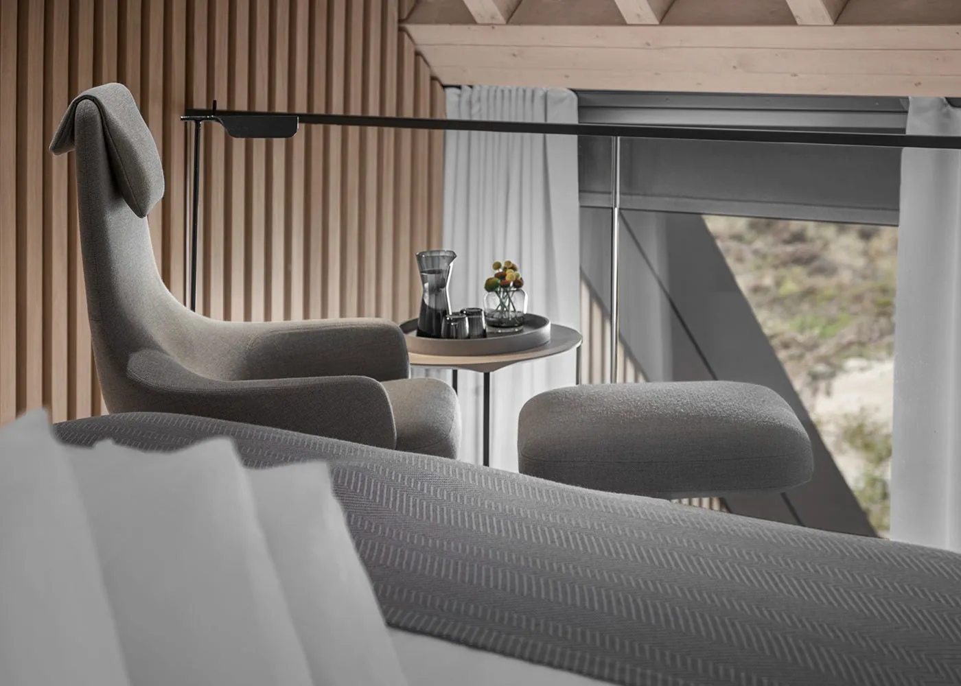 Vitra Repos Armchair Premium Leather Jade Powder Coated Base Glides for Hard Floor 3