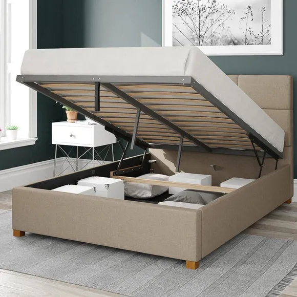 Caine Eire Ottoman Bed Frame, Linen 2
