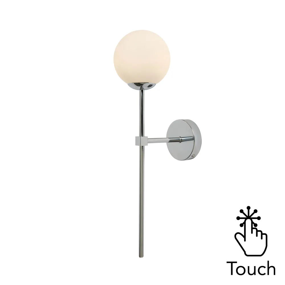 Suzie Rechargeable Wall Light, Chrome 1