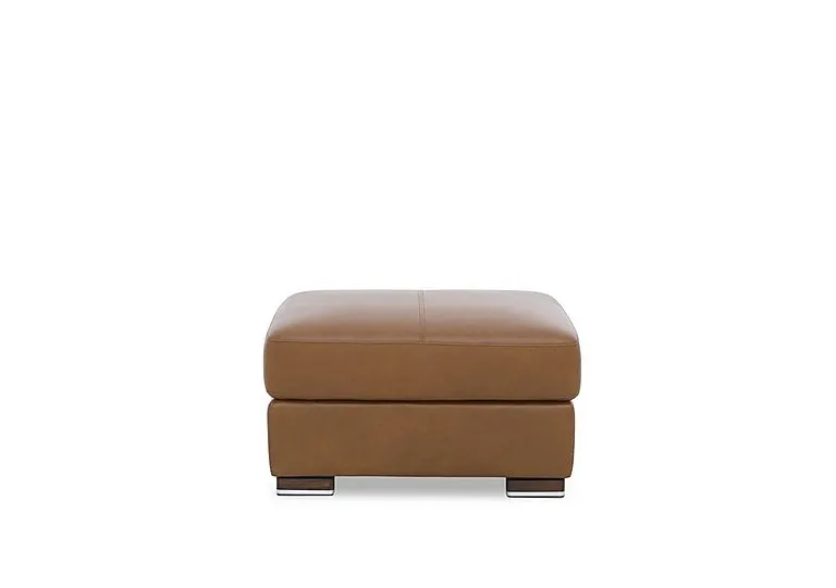 Viali Leather Footstool