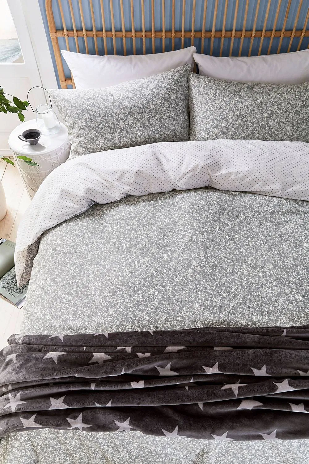 Helena Springfield 'Elmont' Cotton Duvet Cover Set in Grey 4
