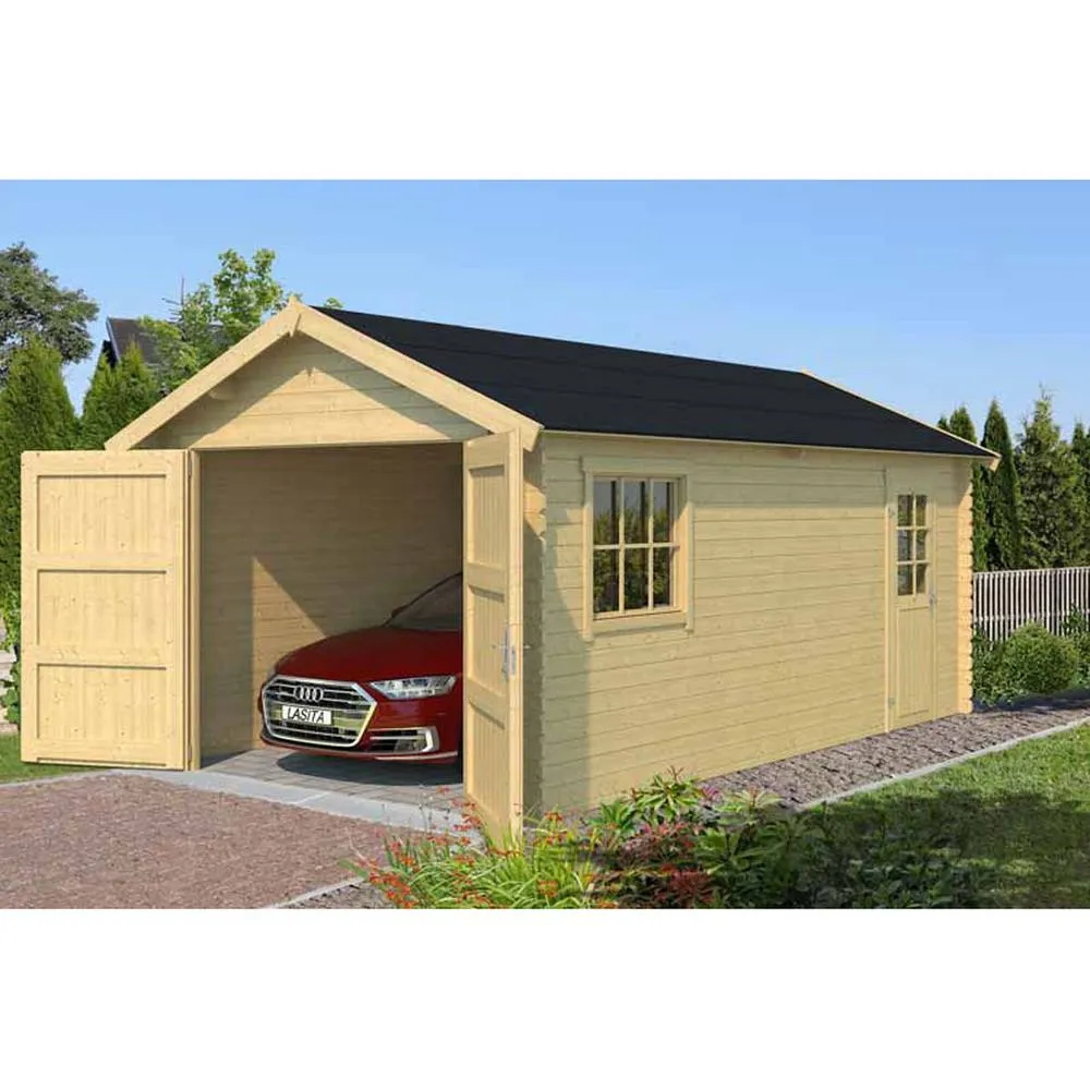 Lasita Maja Ltd Dillon 540-Log Cabin, Garden Room, Home Office - L339.9xW580xH273.6 cm in Light Brown