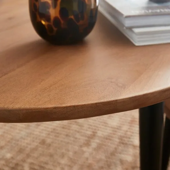 Grayson Coffee Nest of Tables, Light Mango Wood 2