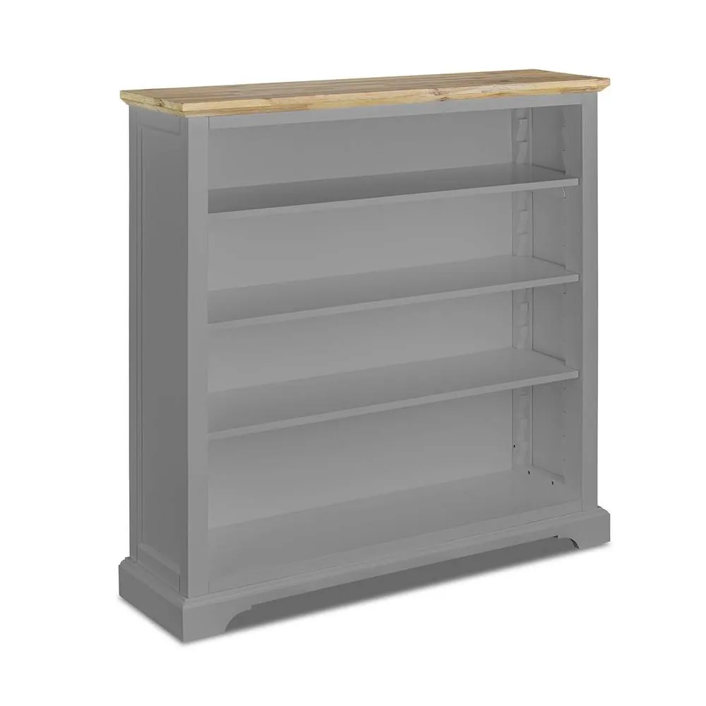 Statement Furniture Florence Bookcase with Adjustable Shelves, Fully Assembled Bookshelf in Light Grey 2