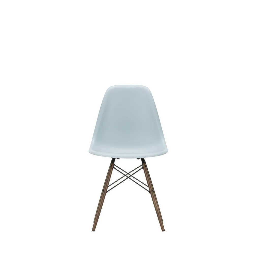Vitra Eames DSW Side Chair New Height Ice Grey Dark Maple Base 3
