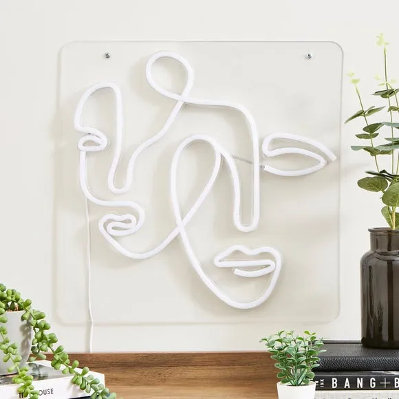 Faces Neon Sign 2