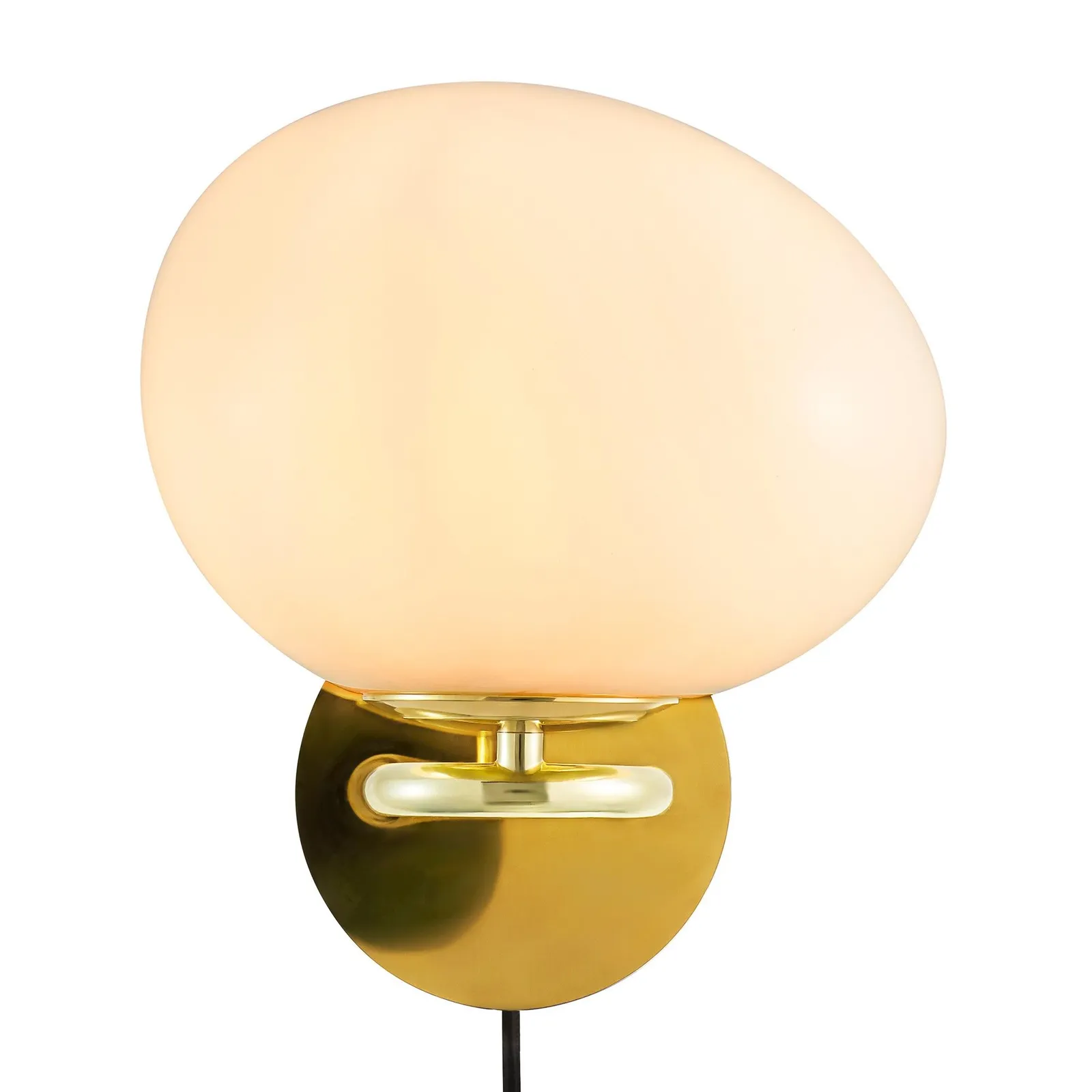 Nordlux Shapes Wall Light Brass Metal E14 Switch Plug In/Mains in Gold 2