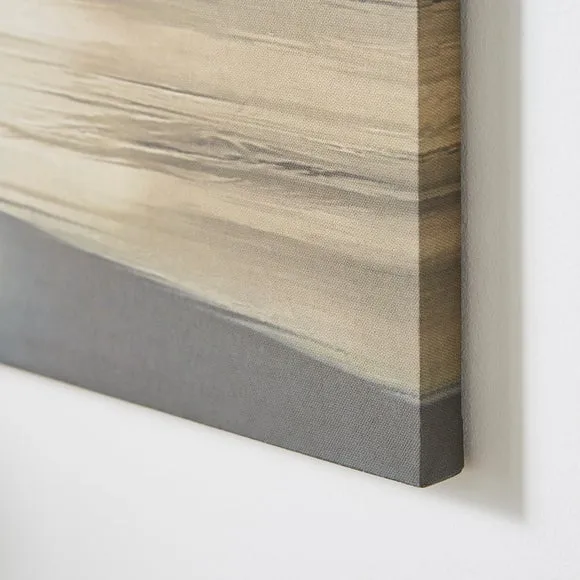 Grey Simplicity Waves Canvas 2