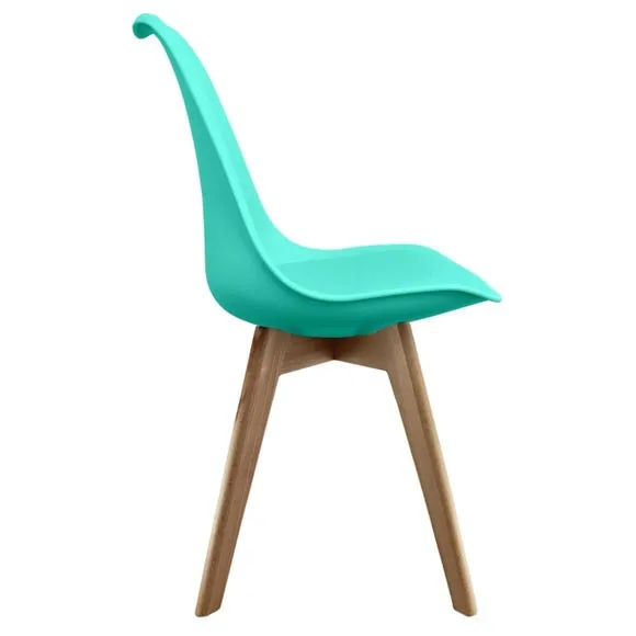 Fusion Living Soho Plastic Dining Chair with Squared Legs 4