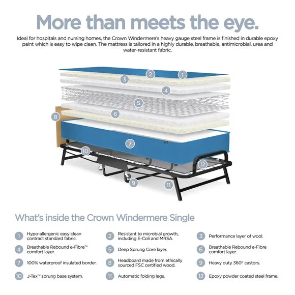 Crown Windermere Folding Guest Bed 3