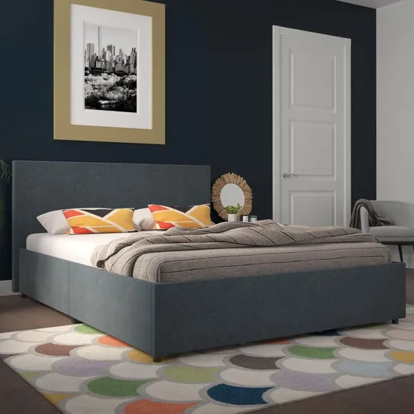 Novogratz Kelly 4 Drawer Bed, Linen 2