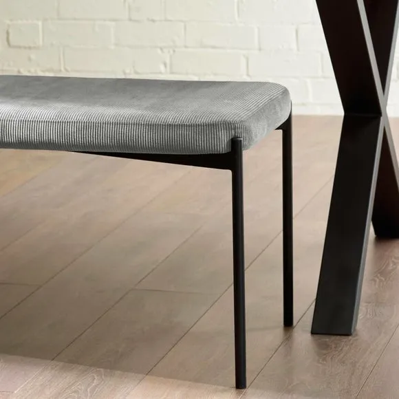 Leonie Long Dining Bench, Velvet 5