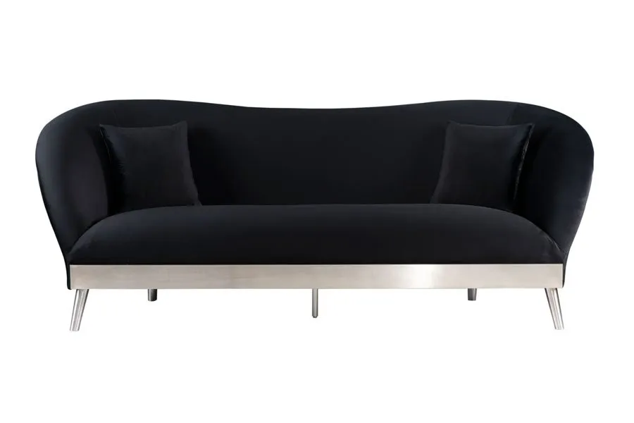 Lapio Three Seat Sofa - Black