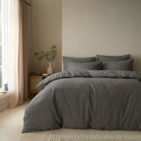 Soft Washed Cotton Duvet Cover & Pillowcase Set 1
